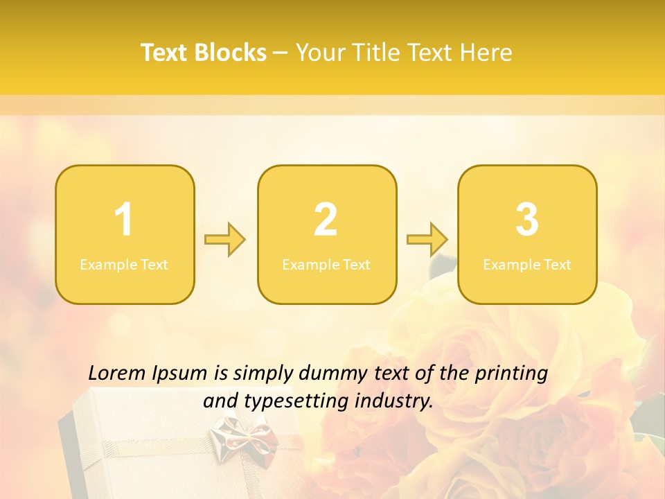 Rose Strau Floral PowerPoint Template