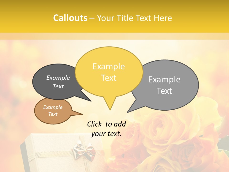 Rose Strau Floral PowerPoint Template