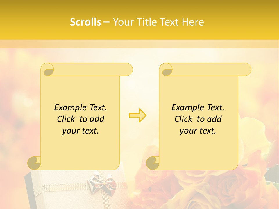 Rose Strau Floral PowerPoint Template