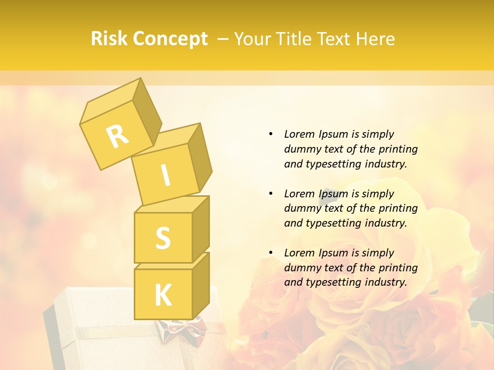 Rose Strau Floral PowerPoint Template