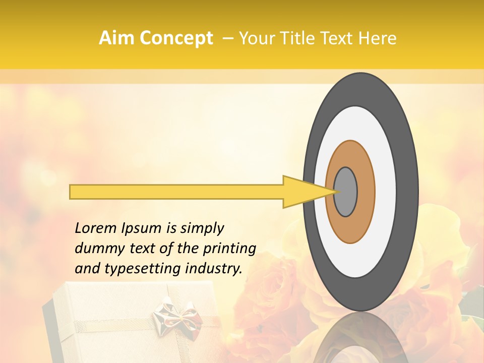 Rose Strau Floral PowerPoint Template