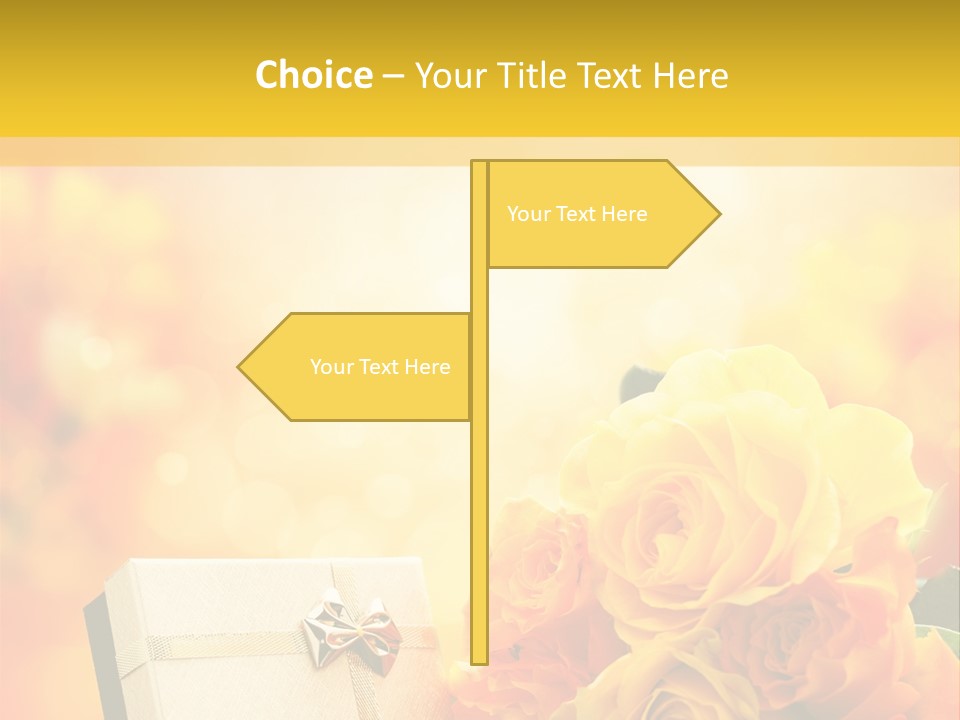 Rose Strau Floral PowerPoint Template