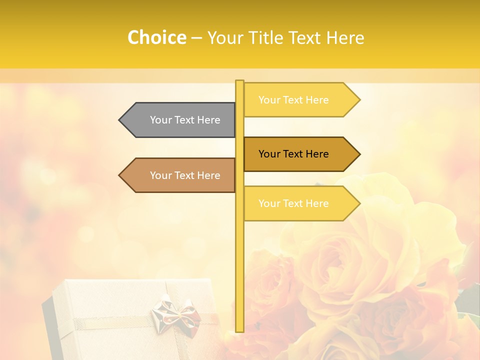 Rose Strau Floral PowerPoint Template