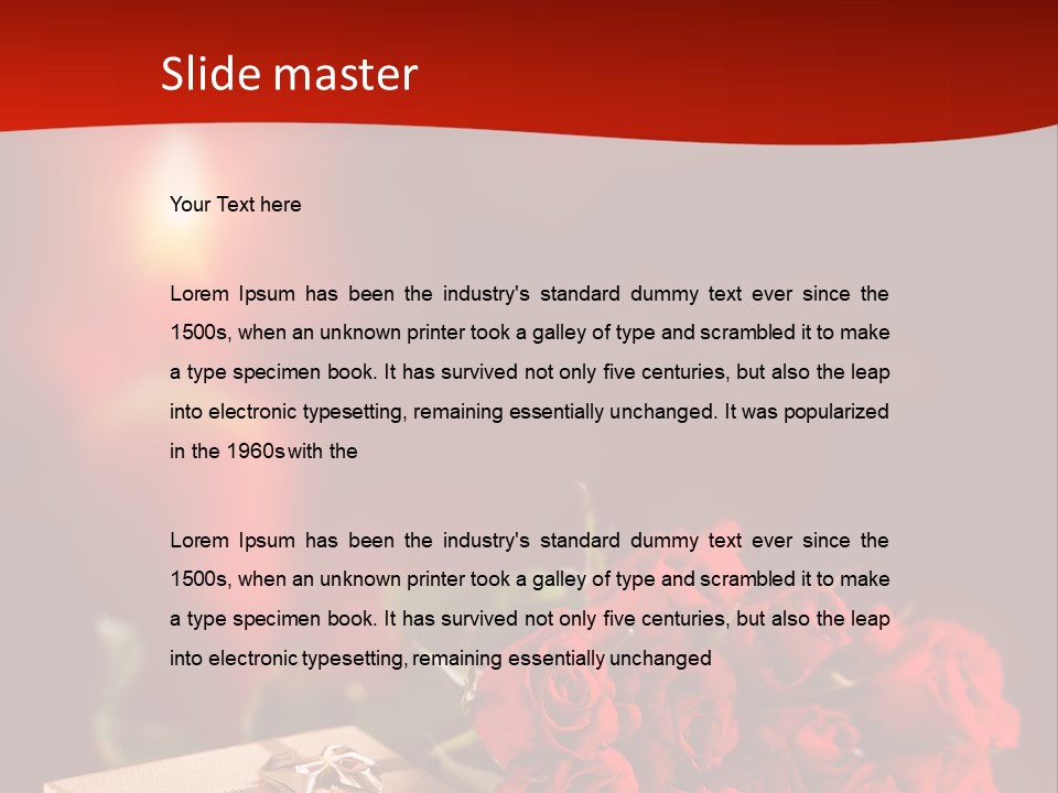 Februar Heirat Hochzeit PowerPoint Template