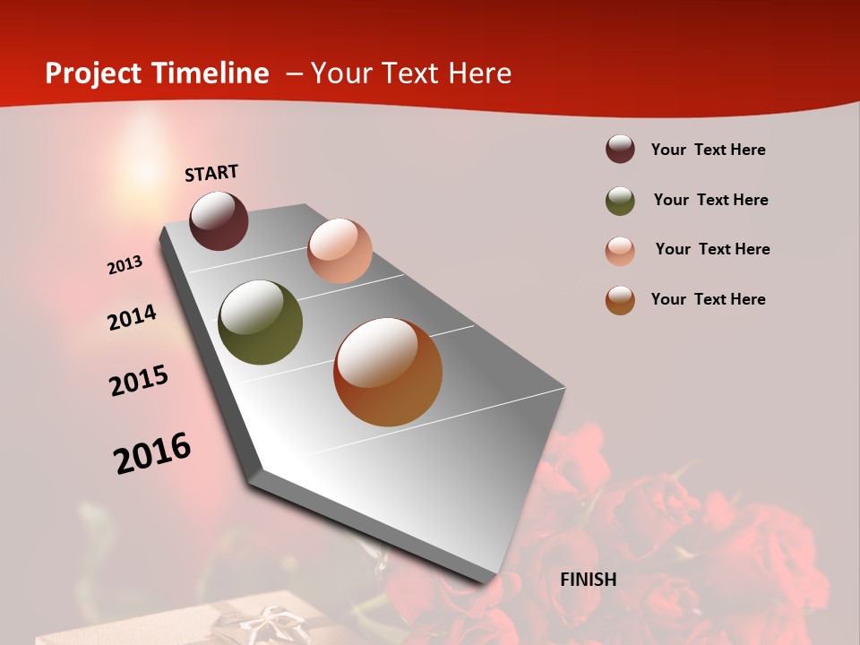 Februar Heirat Hochzeit PowerPoint Template