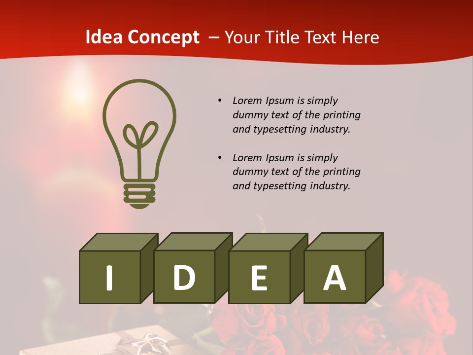 Februar Heirat Hochzeit PowerPoint Template