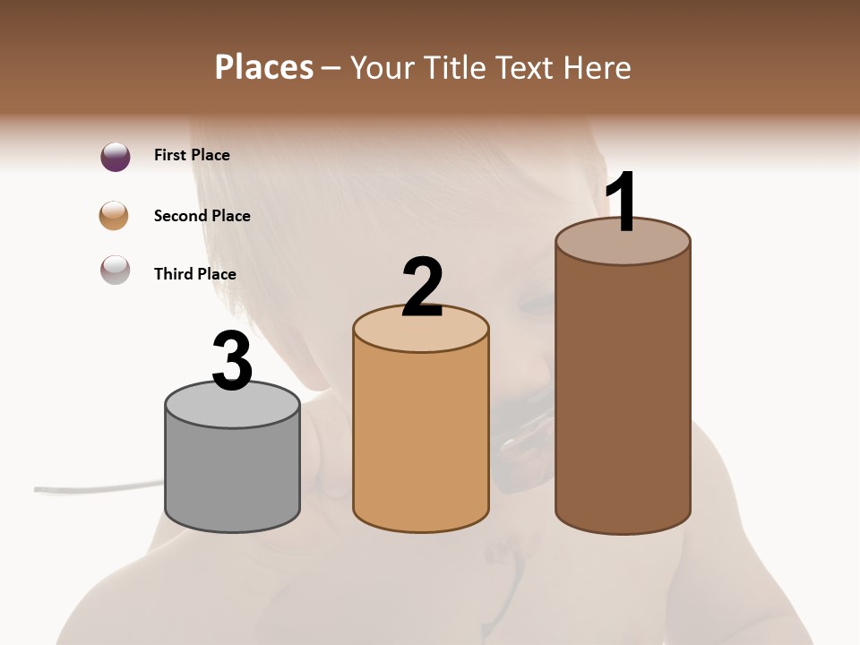 Heureux Blond Blanc PowerPoint Template