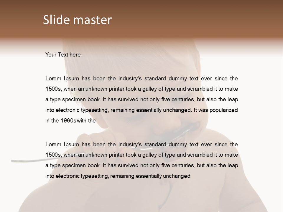 Heureux Blond Blanc PowerPoint Template