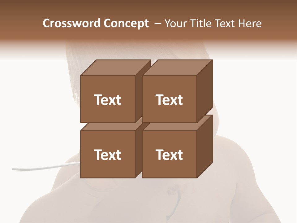 Heureux Blond Blanc PowerPoint Template