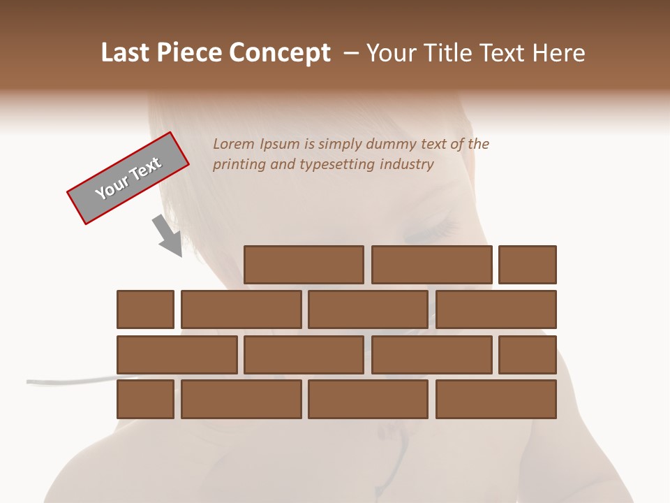 Heureux Blond Blanc PowerPoint Template