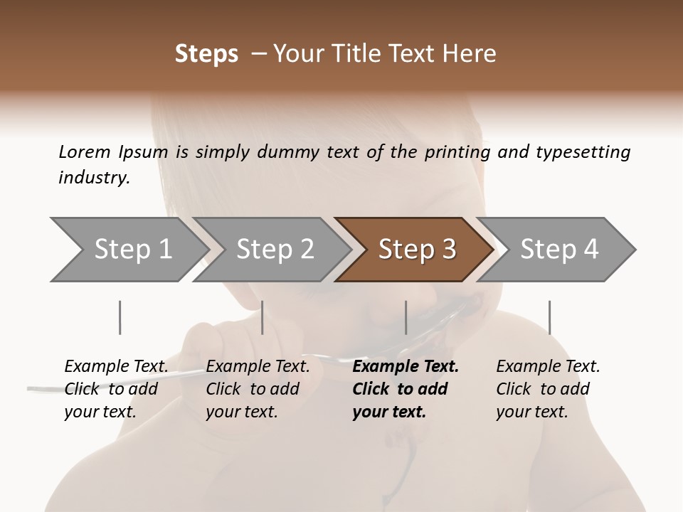 Heureux Blond Blanc PowerPoint Template