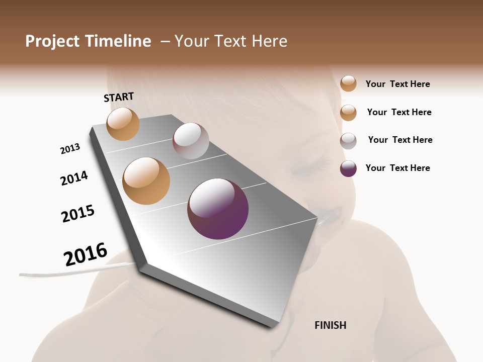 Heureux Blond Blanc PowerPoint Template
