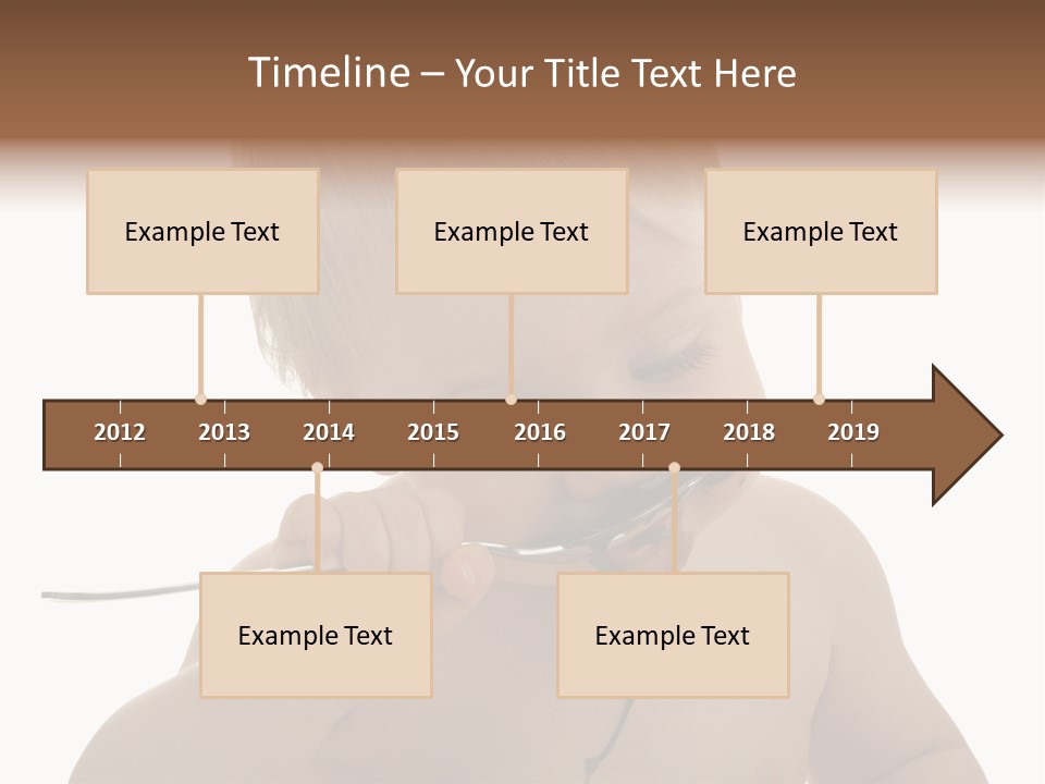 Heureux Blond Blanc PowerPoint Template