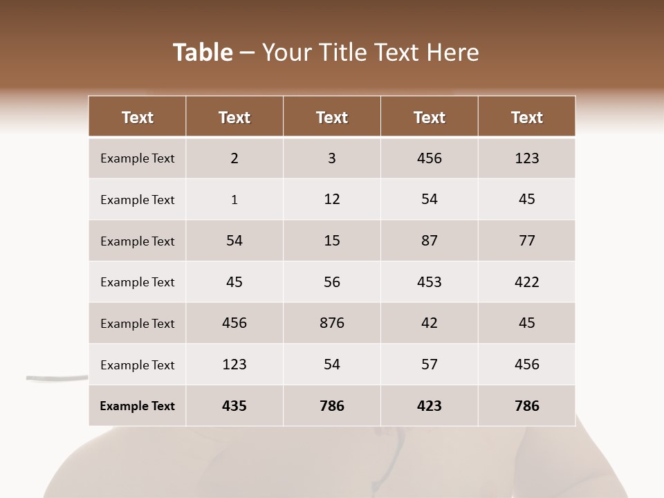 Heureux Blond Blanc PowerPoint Template