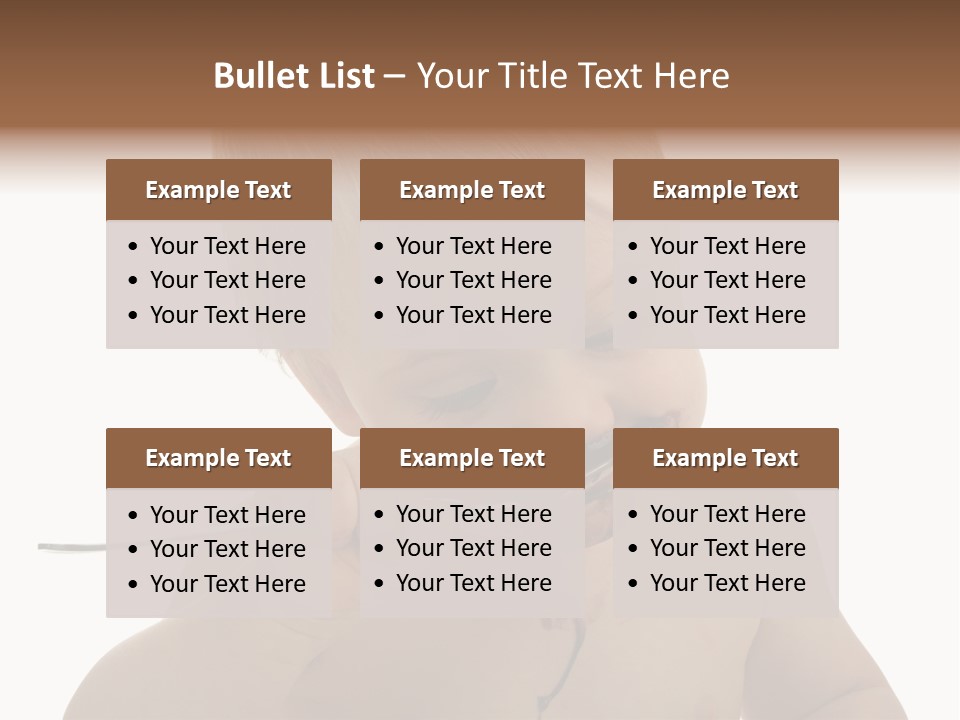 Heureux Blond Blanc PowerPoint Template