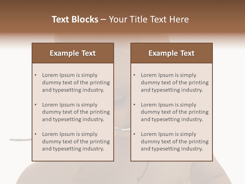 Heureux Blond Blanc PowerPoint Template