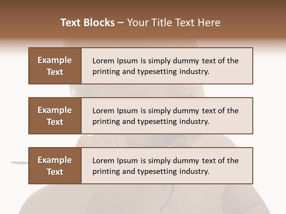 Heureux Blond Blanc PowerPoint Template