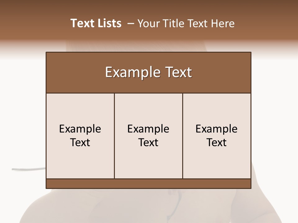 Heureux Blond Blanc PowerPoint Template