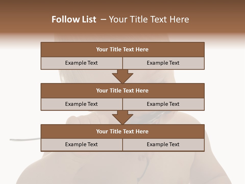 Heureux Blond Blanc PowerPoint Template