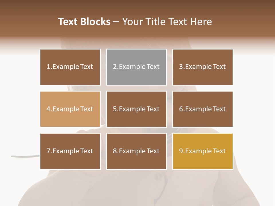 Heureux Blond Blanc PowerPoint Template