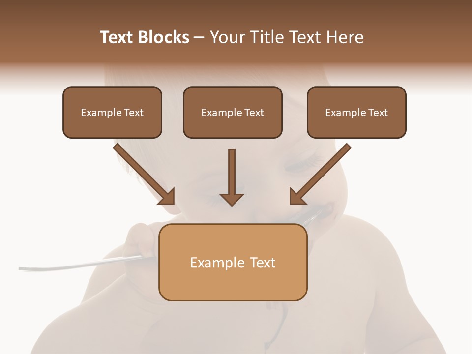 Heureux Blond Blanc PowerPoint Template