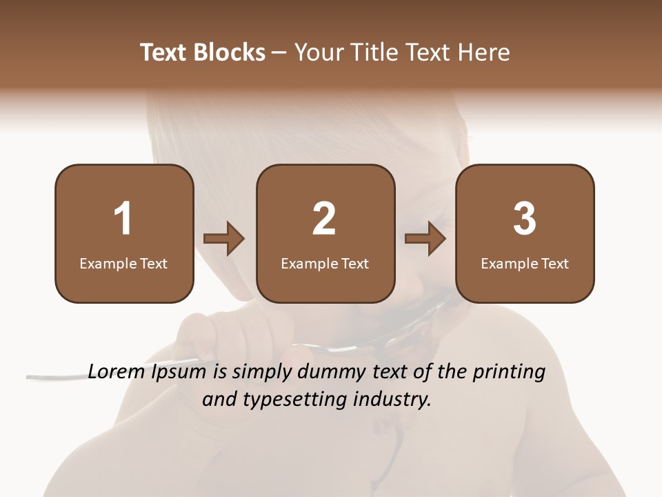 Heureux Blond Blanc PowerPoint Template