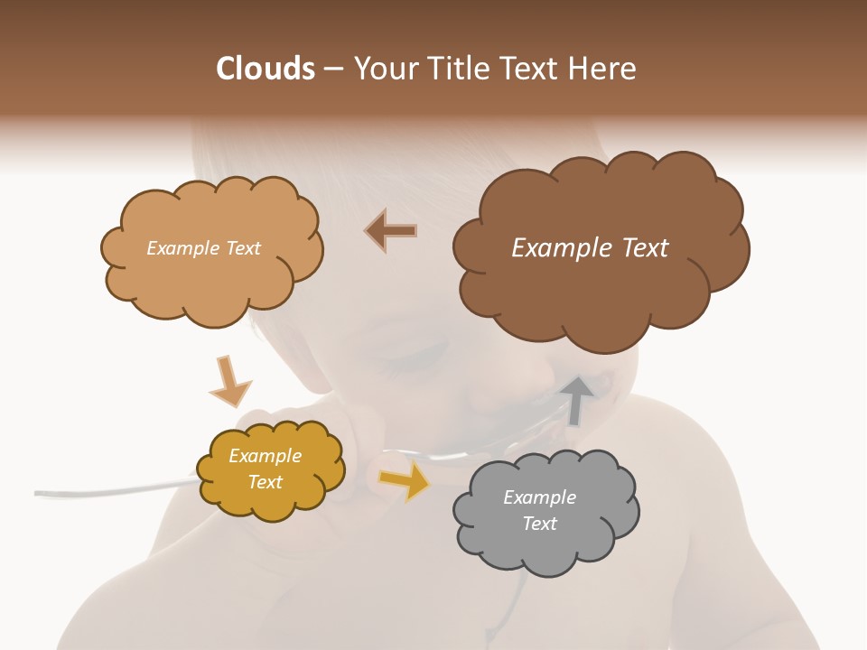 Heureux Blond Blanc PowerPoint Template