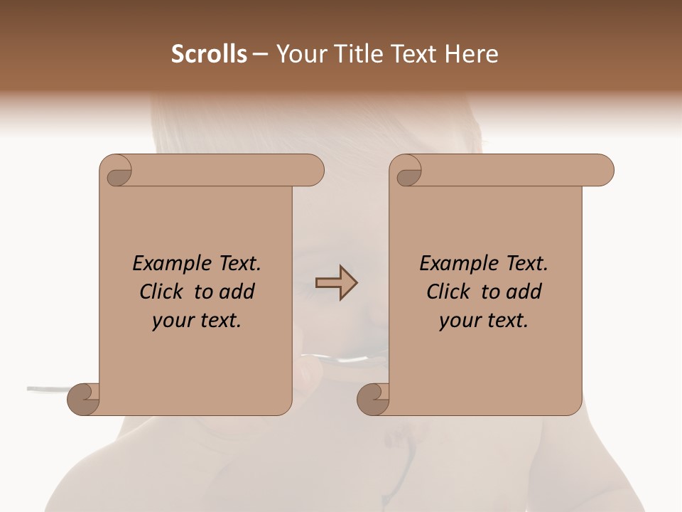 Heureux Blond Blanc PowerPoint Template