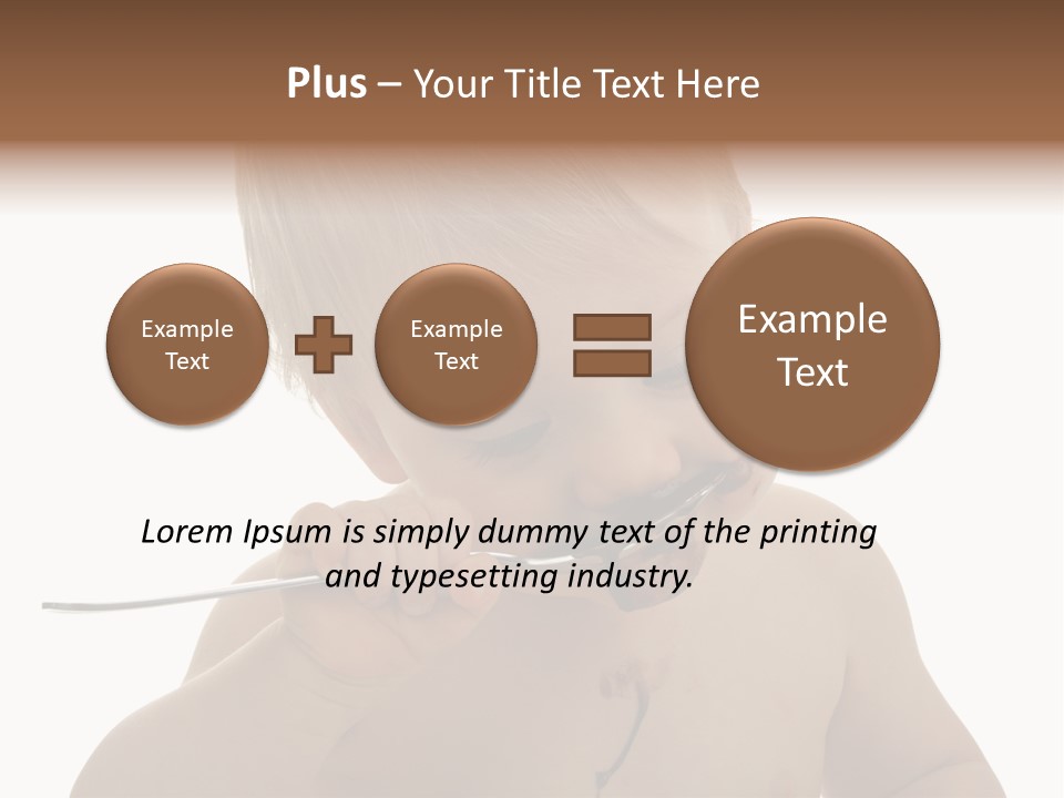 Heureux Blond Blanc PowerPoint Template