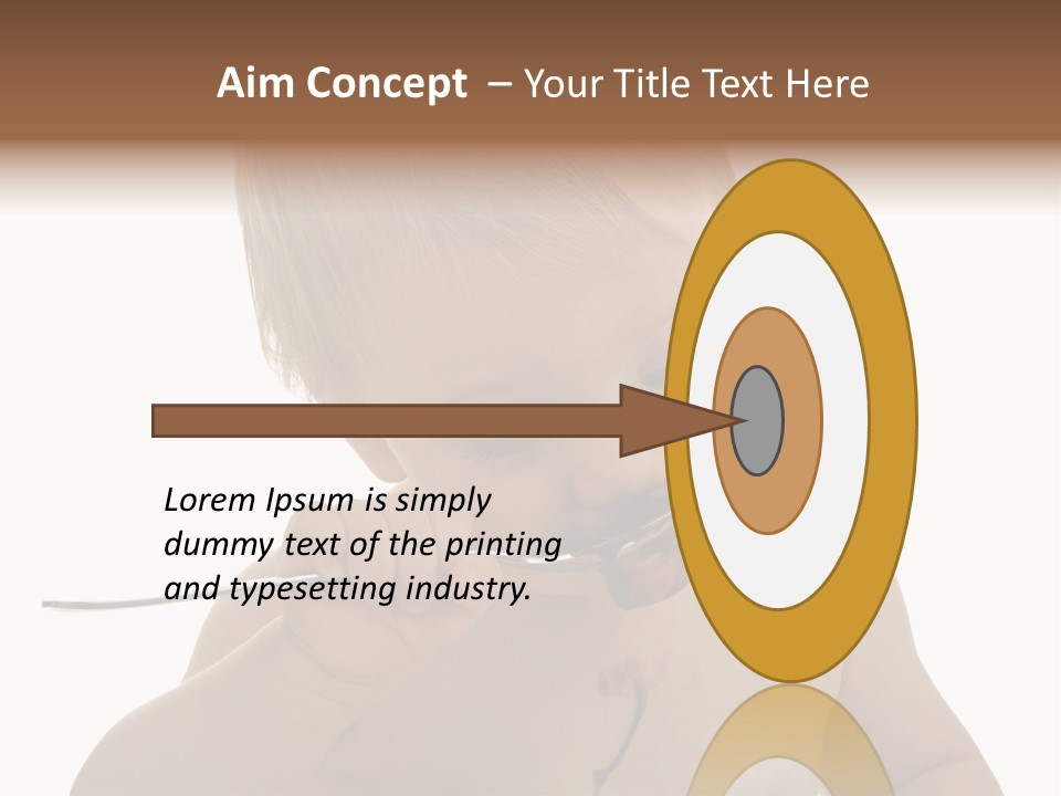 Heureux Blond Blanc PowerPoint Template