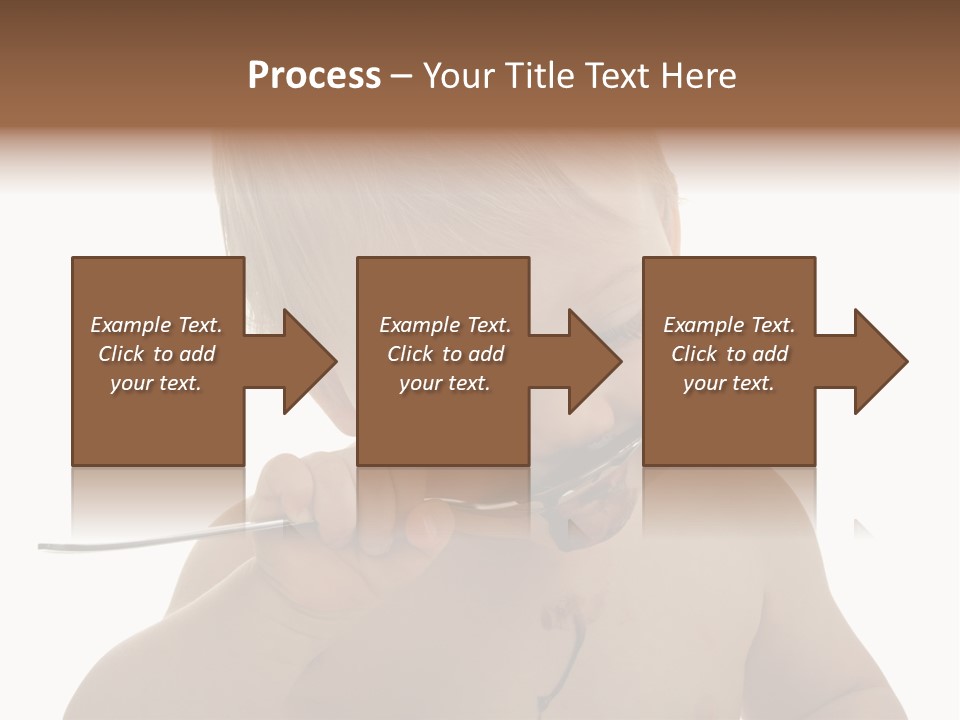 Heureux Blond Blanc PowerPoint Template