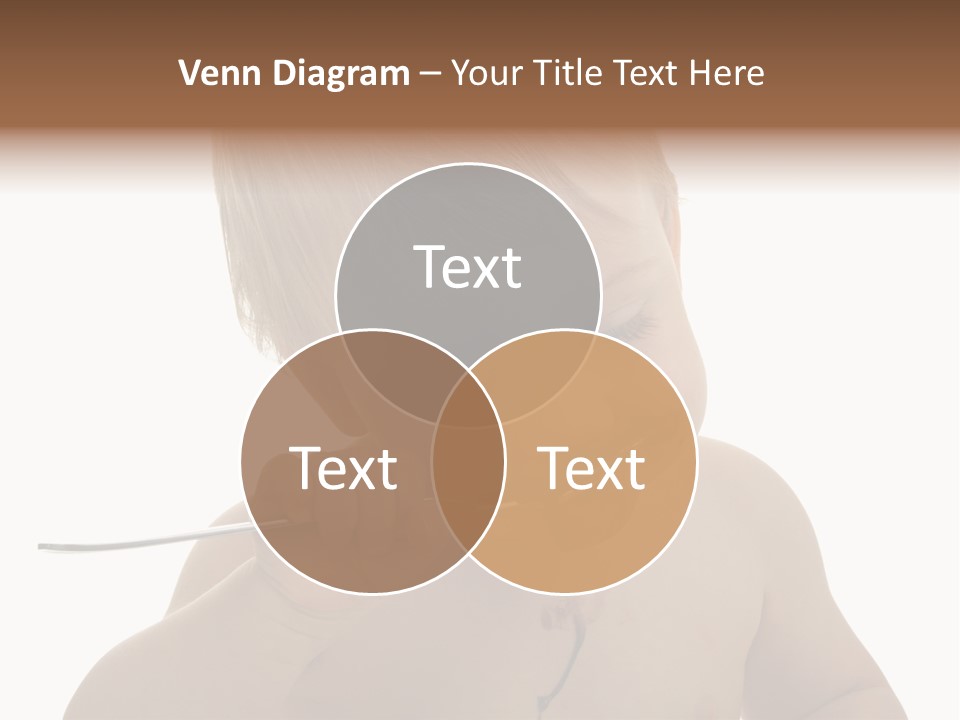 Heureux Blond Blanc PowerPoint Template