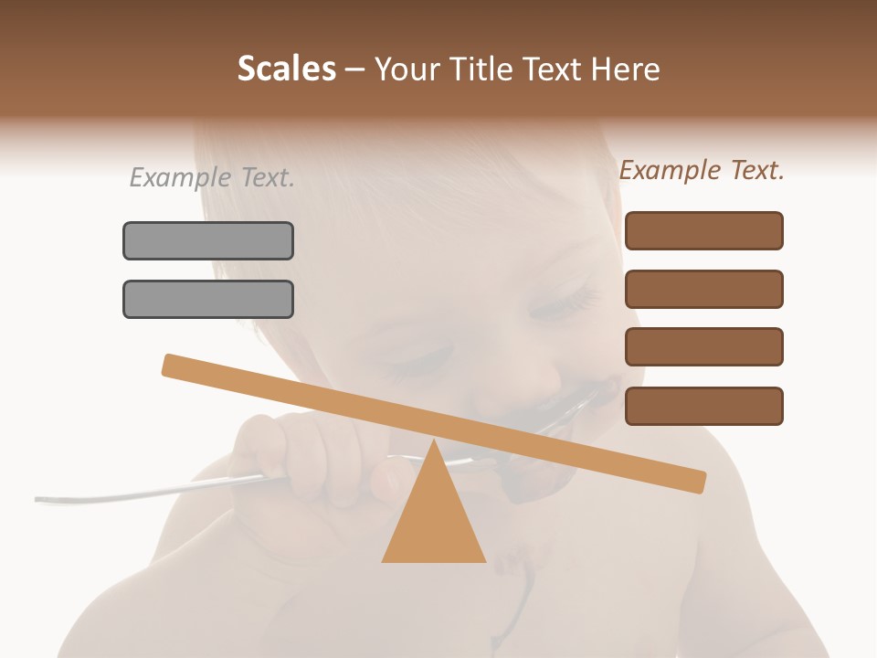 Heureux Blond Blanc PowerPoint Template