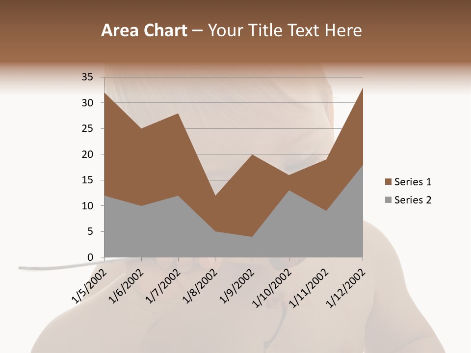 Heureux Blond Blanc PowerPoint Template