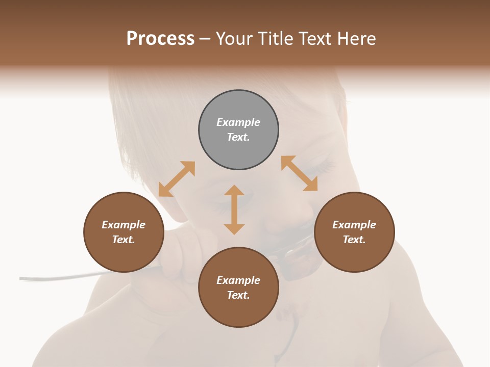 Heureux Blond Blanc PowerPoint Template