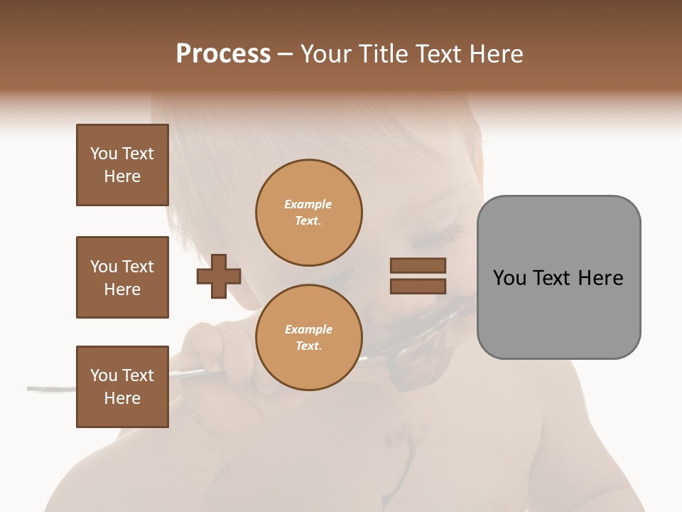 Heureux Blond Blanc PowerPoint Template