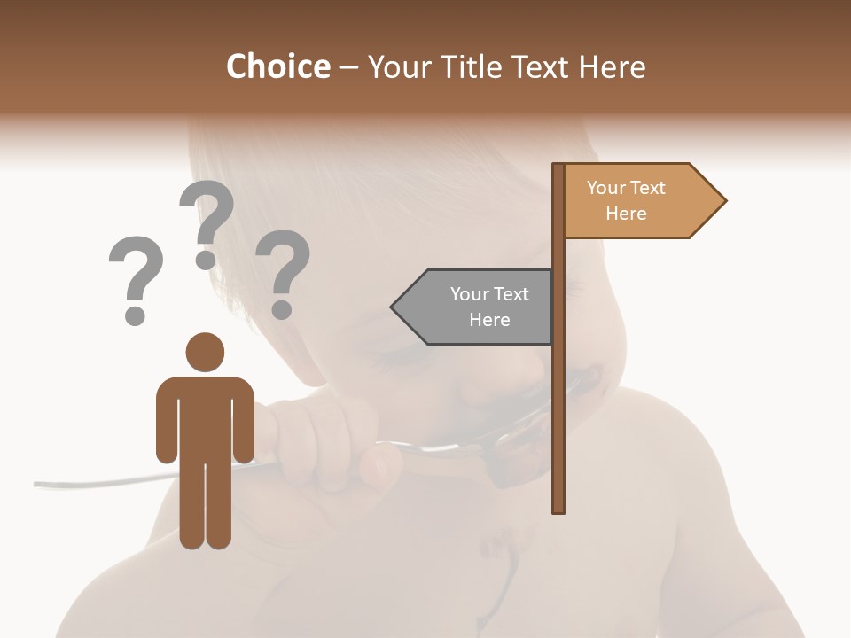 Heureux Blond Blanc PowerPoint Template