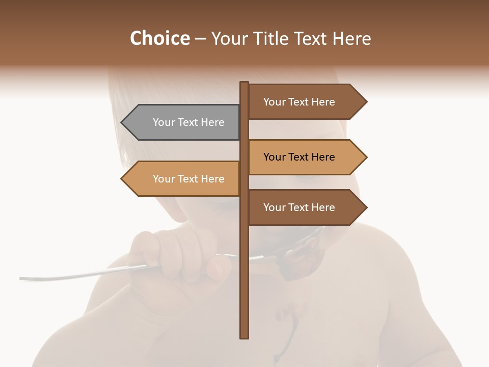 Heureux Blond Blanc PowerPoint Template