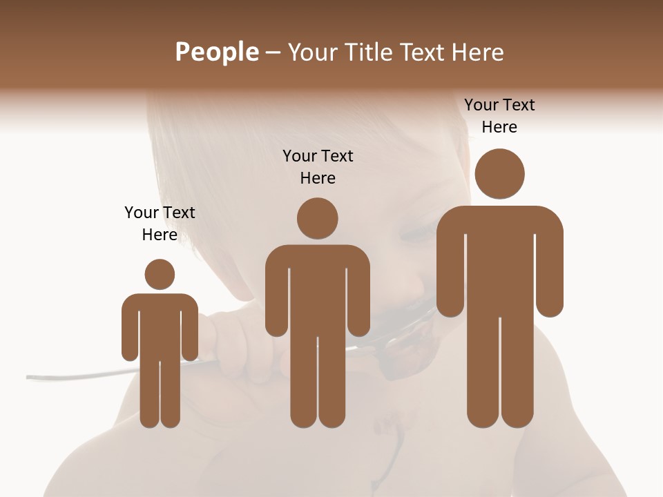 Heureux Blond Blanc PowerPoint Template