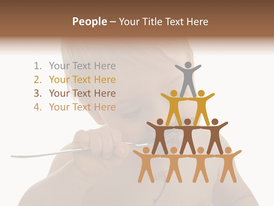 Heureux Blond Blanc PowerPoint Template