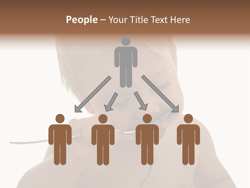 Heureux Blond Blanc PowerPoint Template