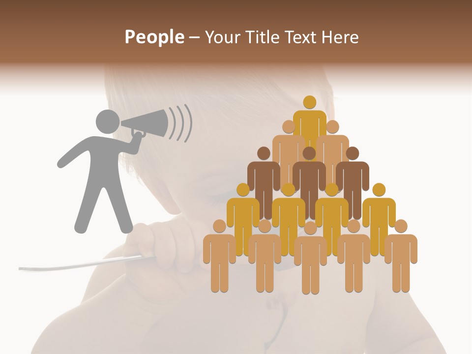 Heureux Blond Blanc PowerPoint Template