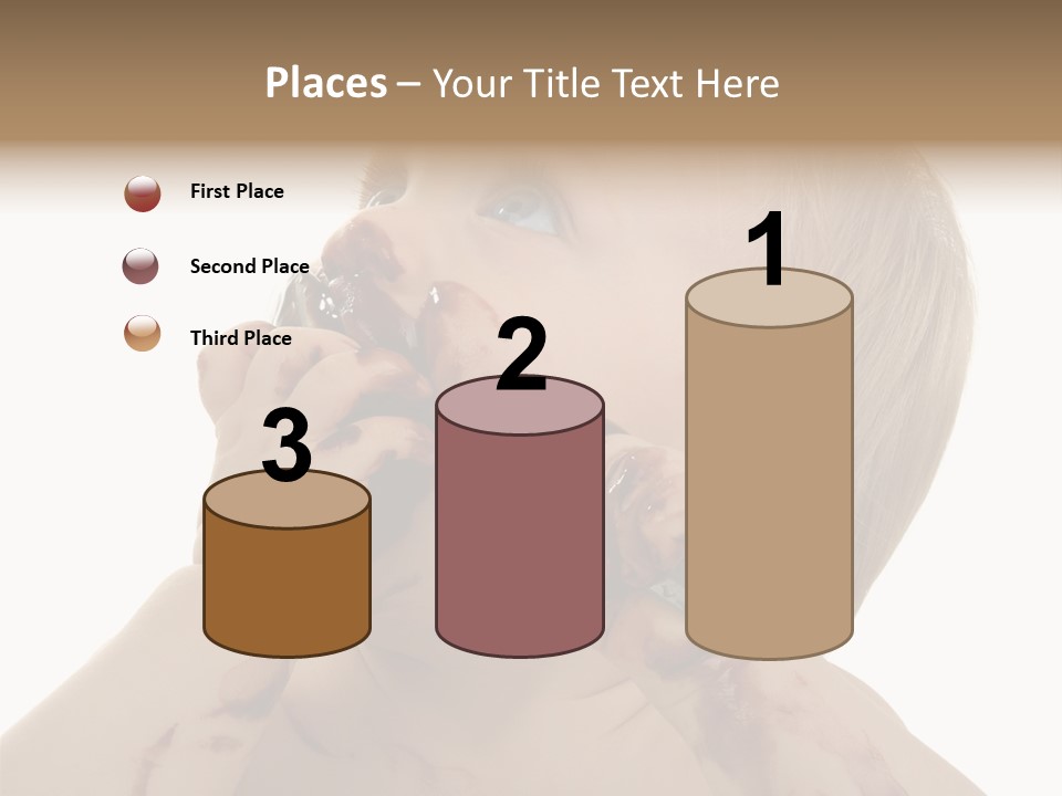 Bleu Blond Mignon PowerPoint Template