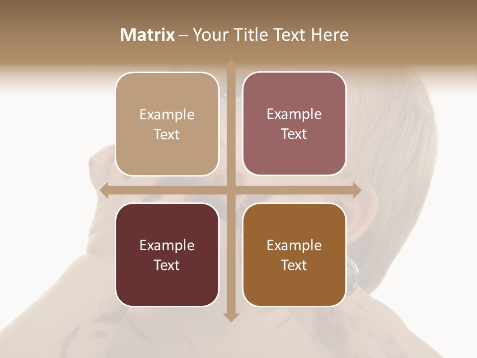 Bleu Blond Mignon PowerPoint Template