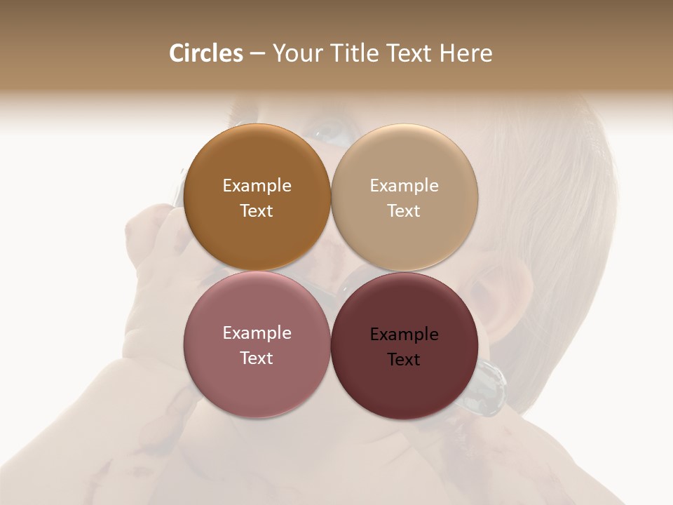 Bleu Blond Mignon PowerPoint Template