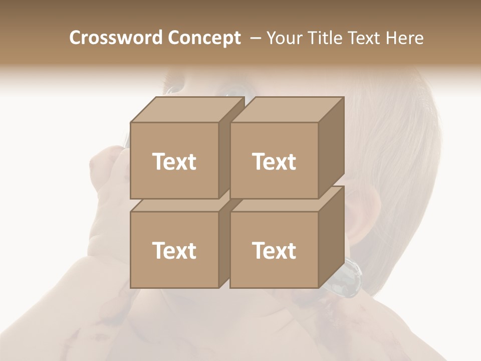 Bleu Blond Mignon PowerPoint Template