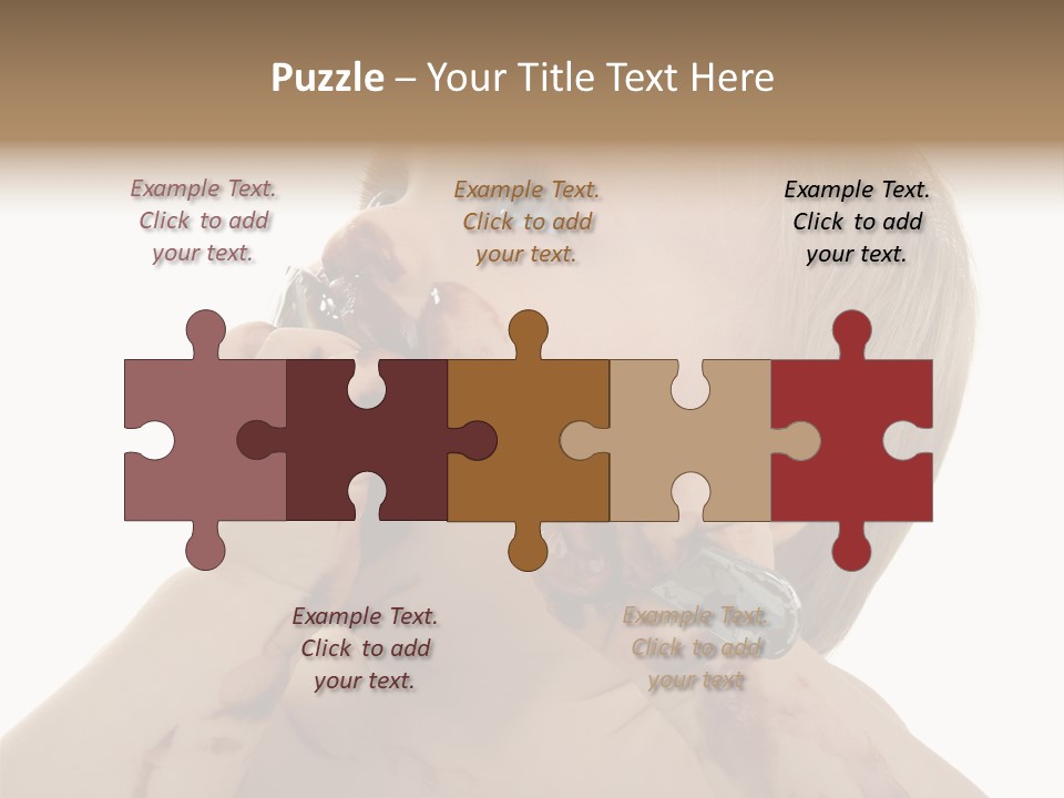 Bleu Blond Mignon PowerPoint Template