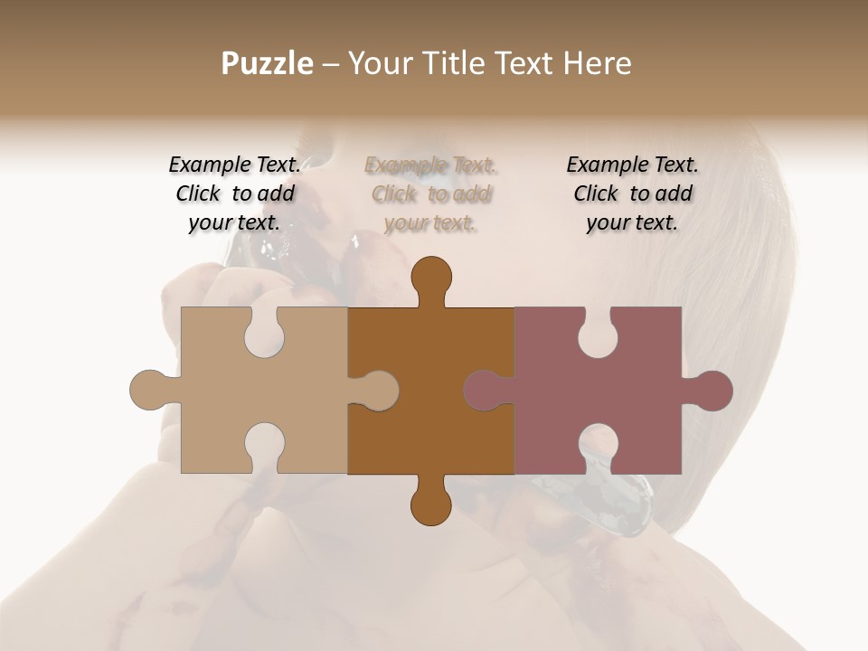 Bleu Blond Mignon PowerPoint Template