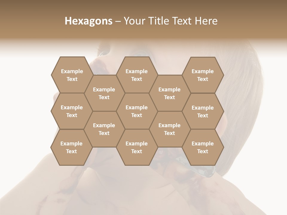 Bleu Blond Mignon PowerPoint Template