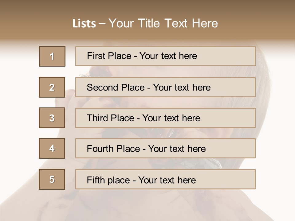 Bleu Blond Mignon PowerPoint Template